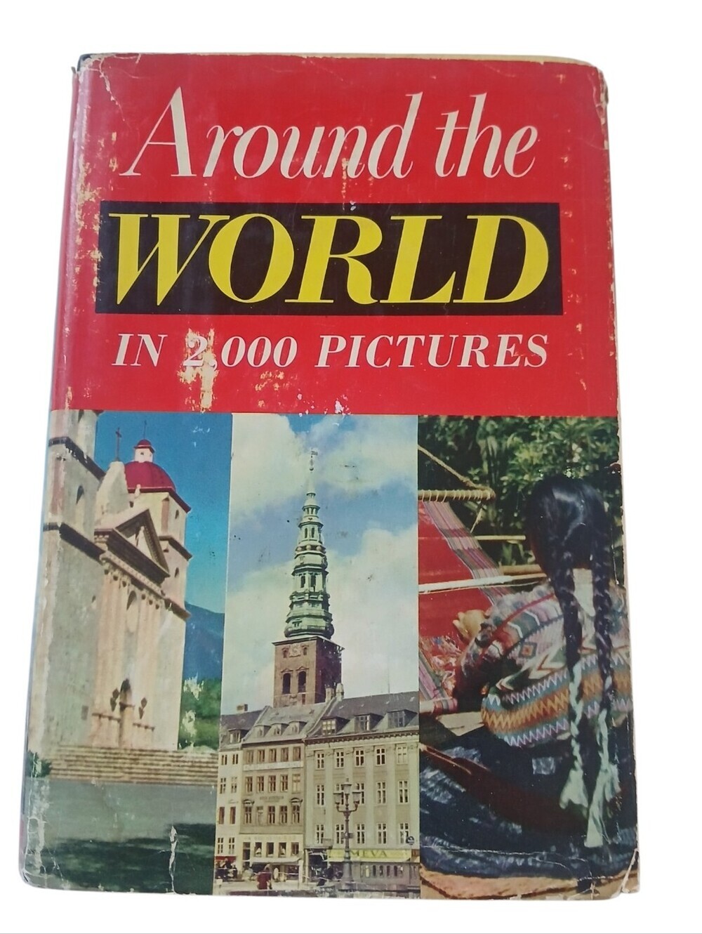 Vintage 1958 B/W Travel Photography Book - Around the World in 2000 Pictures